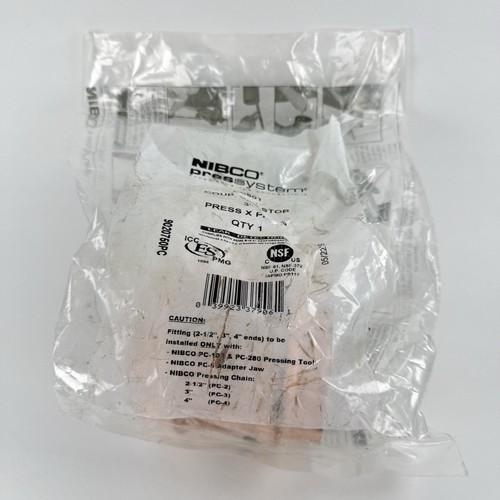 NIBCO PC601 3” Press x Press Copper Coupling W/O Stop 9020750PC