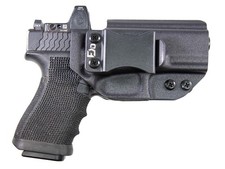IWB Kydex Holster Concealed Carry - Optics Ready - Made in USA Black
