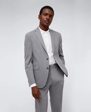Kenneth Cole Men  s Knit Blazer  Grey  X-Large