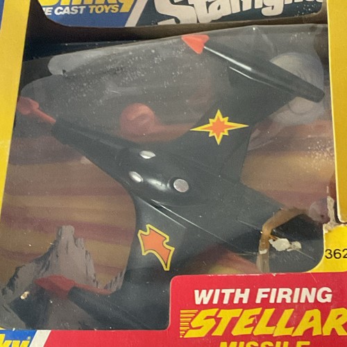 Dinky Toys Space Trident Starfighter Plane #362 Firing Diecast Stellar Missiles - Bild 3 von 9