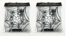 2 Big Pack Of Halloween Fake Spider Web Super Stretch With 6 Spiders