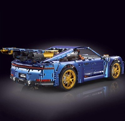 TaiGaoLe - Dark Blue Metalic Porsche Super Car T5037 in OVP mit Motoren Set