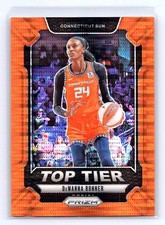 DeWanna Bonner 2024 Panini Prizm WNBA #3 Top Tier Prizms Orange Pulsar #/75