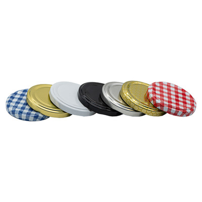 63 mm Glasdeckel - Ersatz & Ersatz Marmeladenglas Twist-Off Heißsiegelbare Deckel