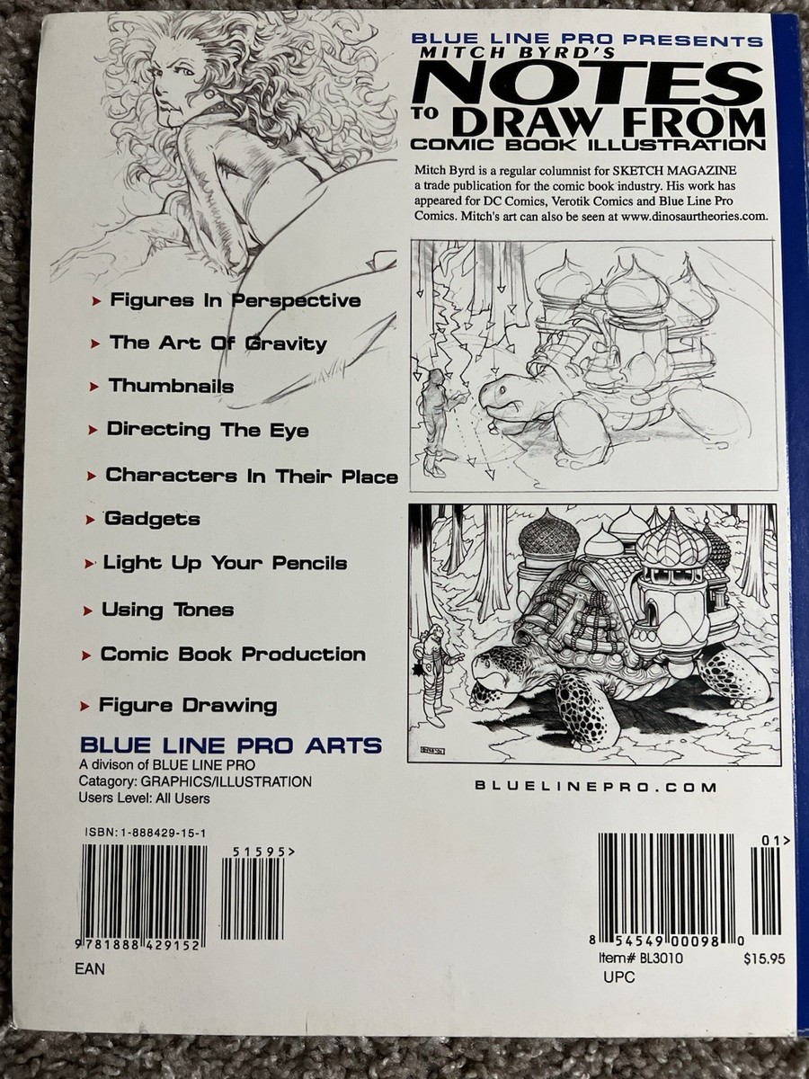 Notes to Draw From Comic Book Illustration Mitch Byrd TPB Crease