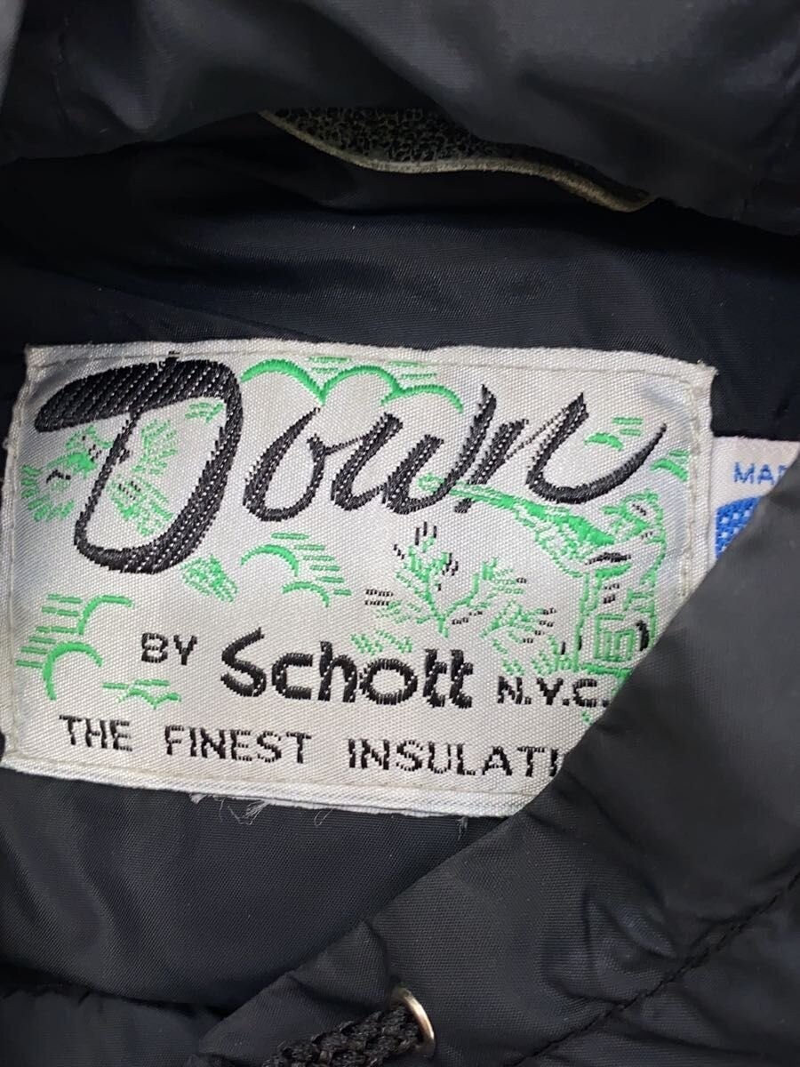 Schott Down Jacket Men 38 Black Warm Compact - image 3