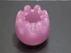Fenton Lavender Glass Crimped Rim Rose Bowl Vase  ***