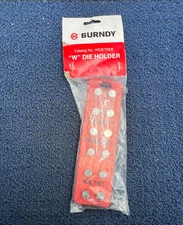Burndy WDIETREE: "W"Die Holder For 6 Dies (10") Red