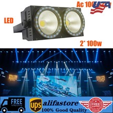2x100w Cob Led Par Light Dmx Dj Audience Blinder Light Warm Cool Nature White