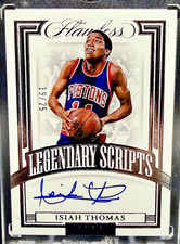Isiah Thomas 2021-22 Panini Flawless Legendary Scripts Autograph Auto /25