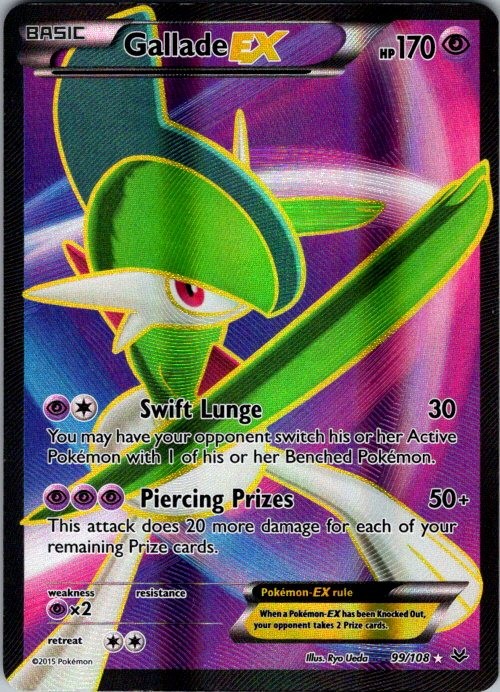 Gallade EX #99/108 Pokemon XY - Roaring Skies (99 Full Art) Ultra Rare