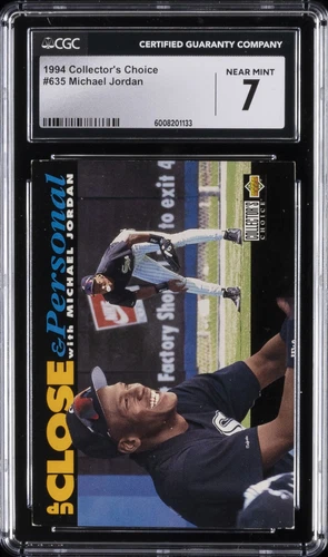 1994 UPPER DECK COLLECTOR'S CHOICE #635 MICHAEL JORDAN CGC 7