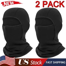 2PACK Fleece Balaclava Face Mask Winter Windproof Ski Mask Hood for Men Women
