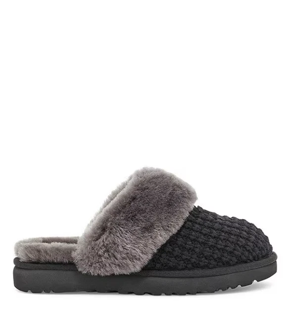 PRECIO CALIENTE UGG Acogedoras Zapatillas de Punto para Mujer, Negras (NUEVAS CON CAJA) Foto 2 de 4