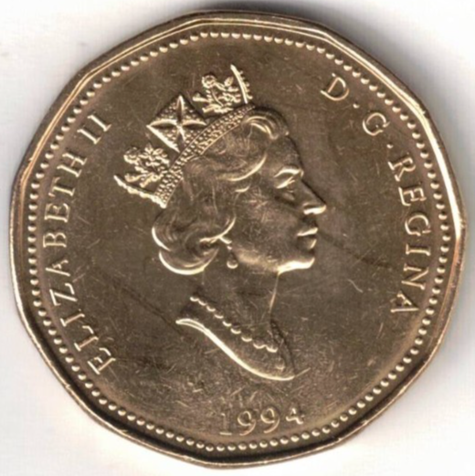 1994 Canadian Uncirculated Commemorative War Memorial One Dollar