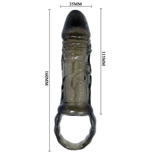 Baile - funda extensora pene con strap para testiculos 11.5 cm - Imagen 6 de 6