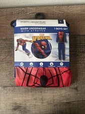 Cuddle Duds Underwear Spiderman Pajama Set Size 10/12 Boys Set NWT