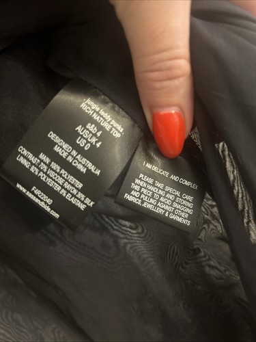 Sass & Bide Size 10 Silk Sequinned Top - Picture 8 of 8