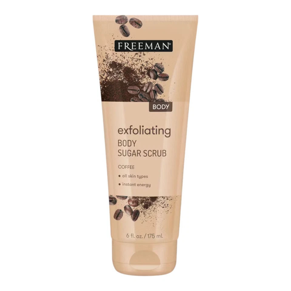 Freeman Exfoliating Coffee Body Sugar Scrub – Smooth & Renew Skin  (2 x 175ml) - Image 2 of 4
