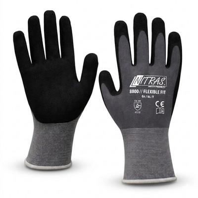 NITRAS Flexible Fit 8800 Arbeitshandschuhe 3-48 Pa Gr. 8/9 Montagehandschuhe