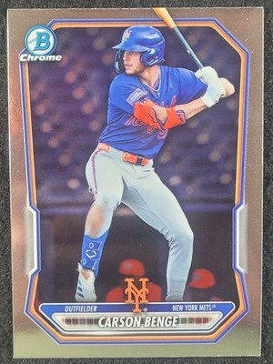2026 Bowman Chrome Prospects #BCP-111 CARSON BENGE NEW YORK METS 