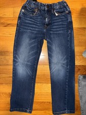 Lucky Brand Authentic Skinny Stretch Boys Jeans Dark Wash Adjustable Waist Size6