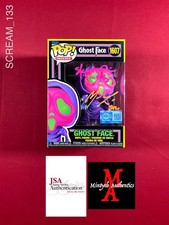 Matthew Lillard Skeet Ulrich dual signed Ghostface Blacklight Funko Pop #1607