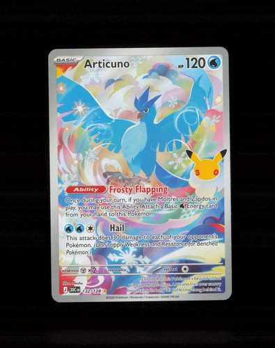 2026 Pokemon ME: 30th Celebration Articuno 132/128 Holo NM