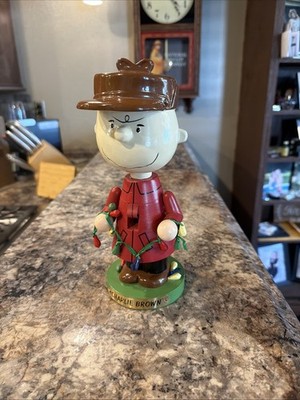 10  Charlie Brown Christmas Nutcracker w/ Holiday Lights Kurt Adler VG Cond
