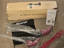 Miserwe PINK Shoe Stretcher Women Men 2-Way Expander Widener NEW BAD BOX