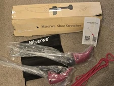 Miserwe PINK Shoe Stretcher Women Men 2-Way Expander Widener * NEW BAD BOX