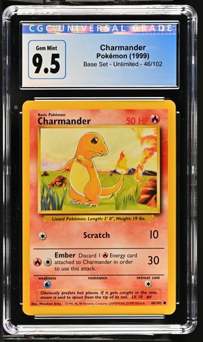 Charmander graded CGC 10 for sale on eBay