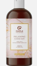 Maple Holistics Luxurious Lavender Vanilla Bubble Bath Chamomile Calendula Sage