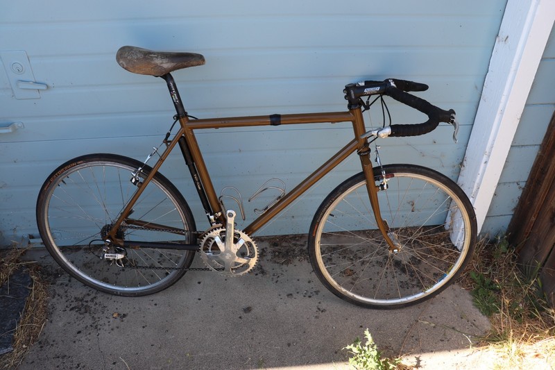 Habanero Titanium Bridgestone  XO-1 copy 19 inch bicycle mustache bar gravel bik