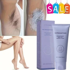 Natural Permanent Hair Removal Cream Painless Stop Hair Growth Inhibitor Remover