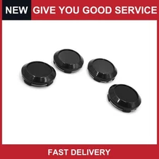 Universal 64mm Dia 4 Lugs Car Tire Wheel Center Hub Cap Cover Black Pack of 4