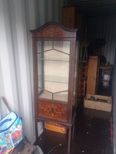 Edwardian Inlaid Mahogany Display Cabinet