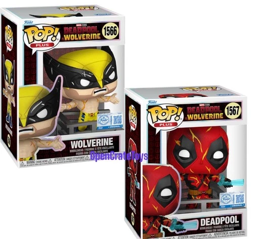 Pop Plus! Exclusive Deadpool Time Ripper & Wolverine Time Ripper w/Protectors