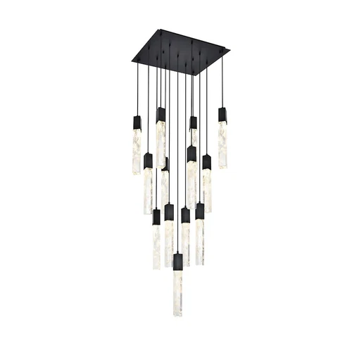 Elegant Lighting Aurora 26" Pendant, Black - 2088G26BK - Picture 1 of 1