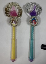 Disney Princess Ariel  Belle Pretend Play Costume Scepter Wand 12  Set Of 2