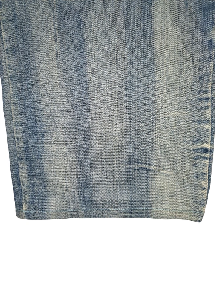 Miskeen Originals Jeans 44 Baggy Streetwear Wide Leg Denim Blue Embroidered(Flaw - Image 3 of 4