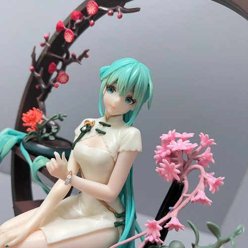 Hermosa figura de niña modelo estatua niños Hatsune Miku en Cheongsam 1/7 25 cm - Imagen 17 de 26
