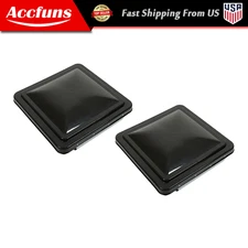 14"X14" 2PCS For RV Replacement Black Roof Vent Cover Camper Trailer Ventline