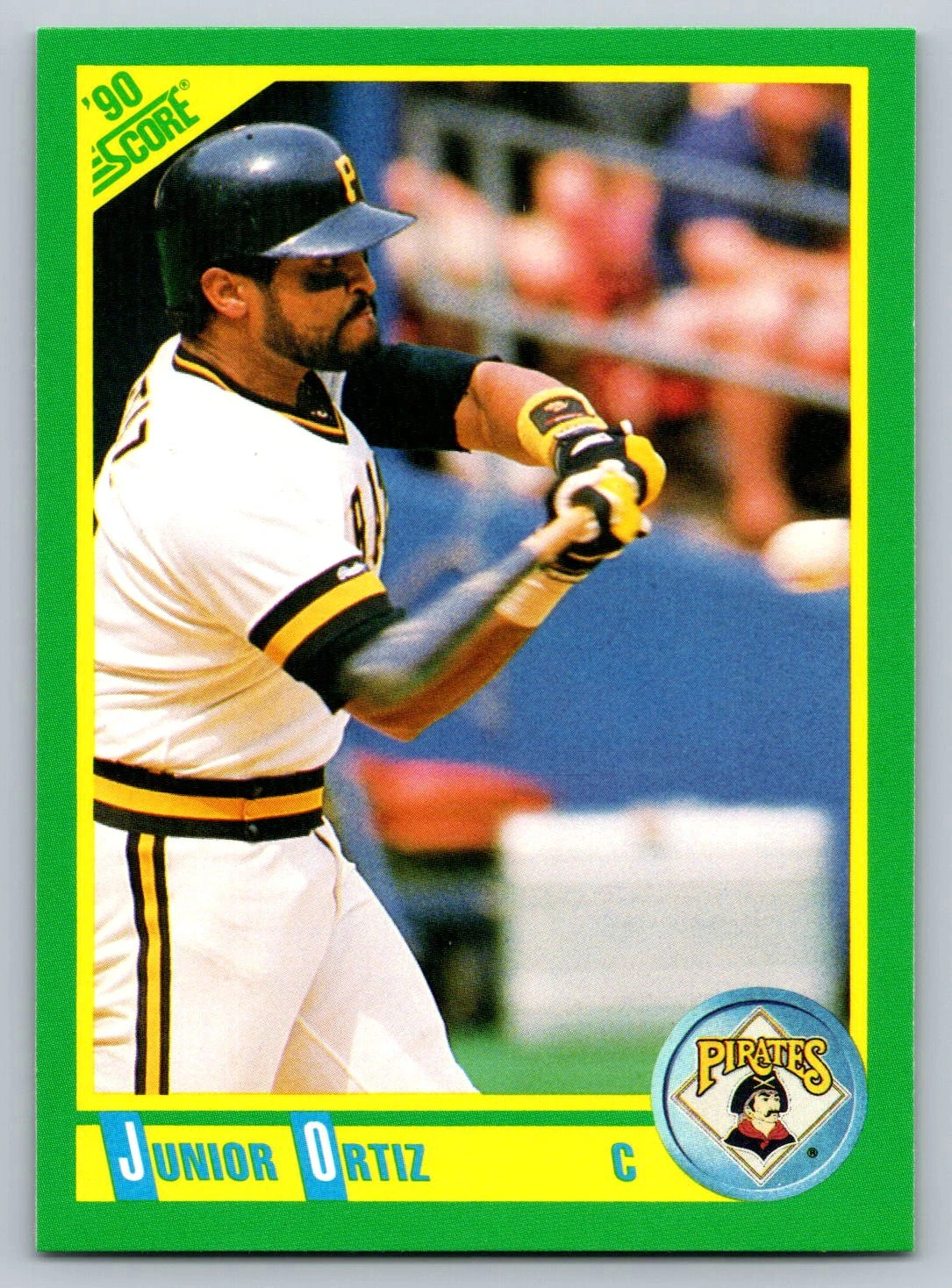 1990 Score #143 Junior Ortiz Pittsburgh Pirates