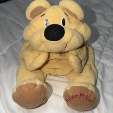 Fisher Price Rumple Bear Plush Honey Yellow Black Nose Vintage 1993