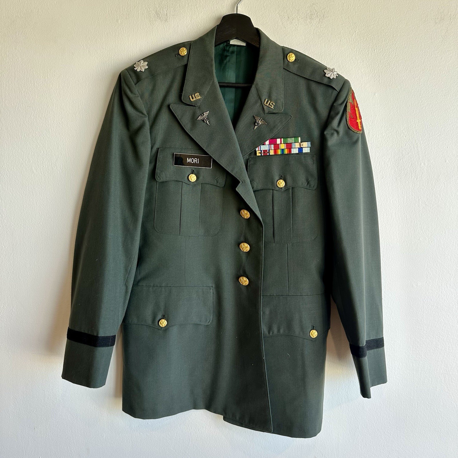 army evening dress uniform Vietnam War US Named Medical Officer Ocstrade Handmade off the FEATHER TRIM Army enlisted Military Standards Compliance Precision OPTIONS:Lace Top + Bustier