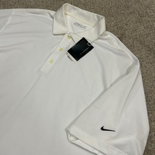 Vintage Nike Polo Shirt Nike Golf XXL White Nike FIT DRY UV Protective New NWT