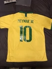 Neymar Jr Signed Brazil FC Home Soccer Jersey #10 with Beckett COA