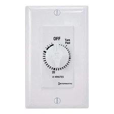 INTERMATIC FD30MHW Spring-Wound Timer, White, 277V AC 38D059