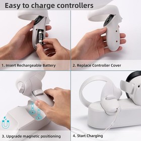 Fast Charge for Quest 2 Headset & Controllers~